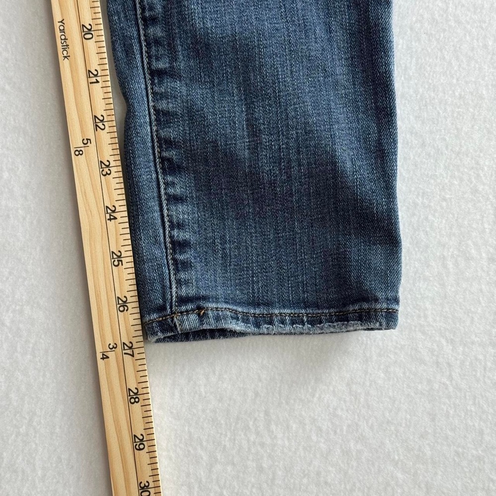 American Eagle Skinny Stretch Jeans Medium Wash Blue Denim Women 6 Short - Picture 6 of 7